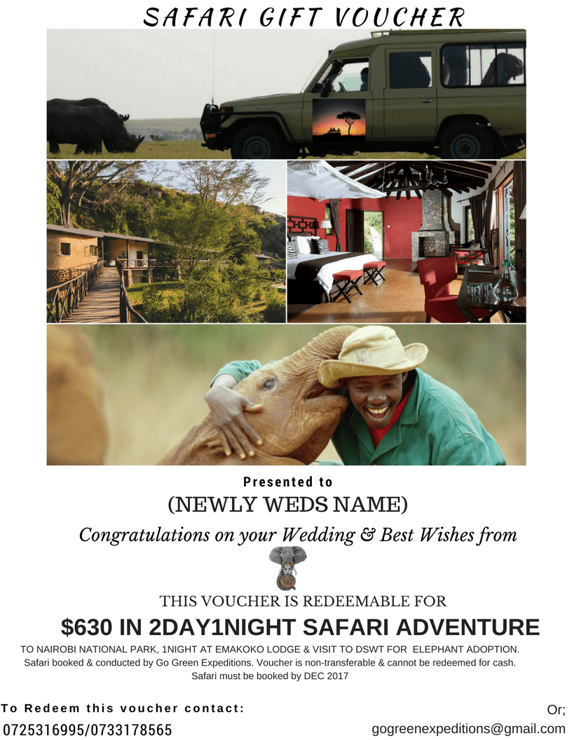 Safari gift vouchers – the ultimate&nbsp;gift